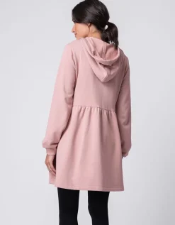 Discount Seraphine Altrosa 3 In 1 Umstands- Und Babytragekleid Mit Kapuze