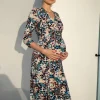 Cheap Seraphine Animal-Print Umstands- & Stillkleid Jersey