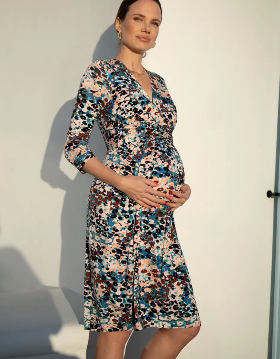 Cheap Seraphine Animal-Print Umstands- & Stillkleid Jersey