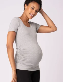 Fashion Seraphine Basic Umstands-T-Shirts Doppelpack Dunkelblau & Grau
