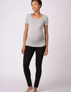 Fashion Seraphine Basic Umstands-T-Shirts Doppelpack Dunkelblau & Grau