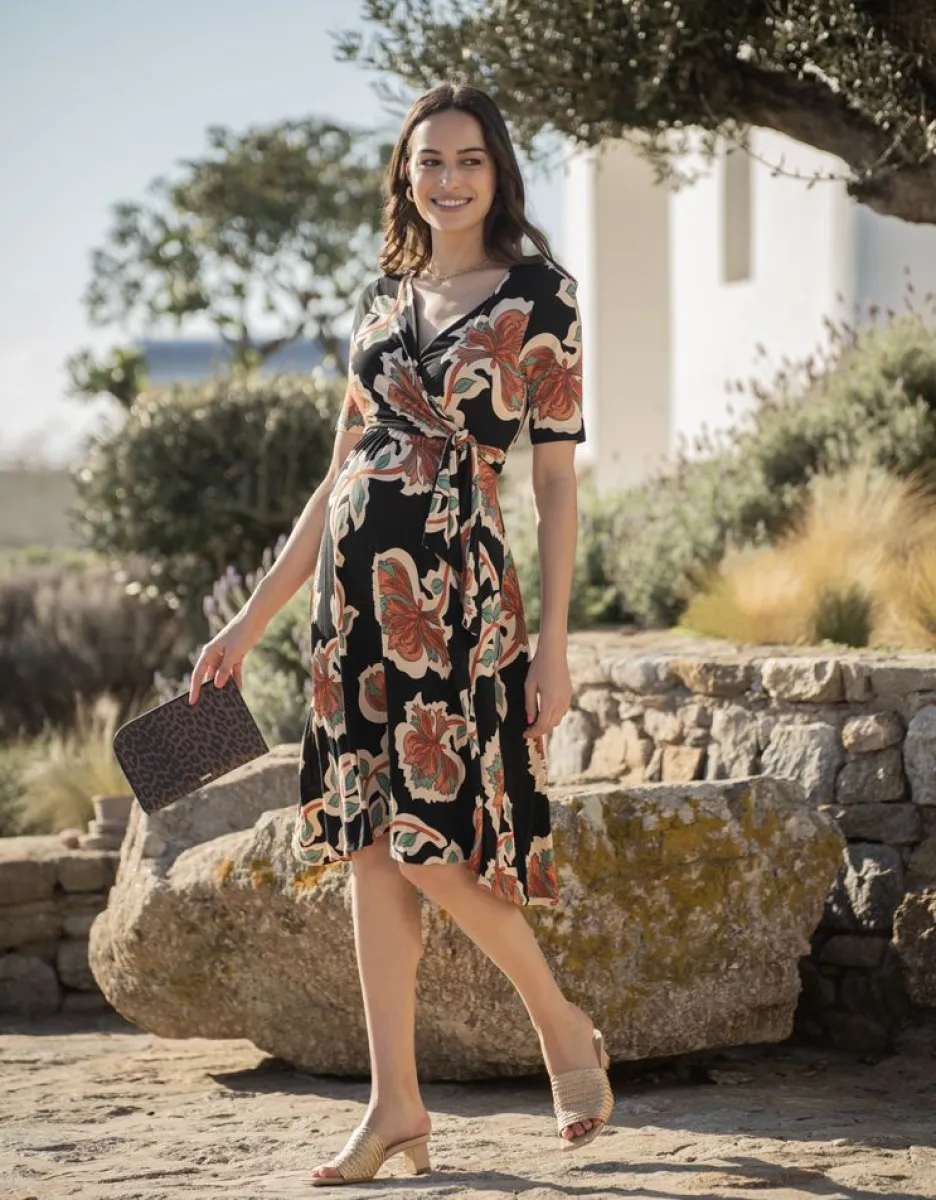 Flash Sale Seraphine Boho Still- & Umstandskleid In Wickeloptik