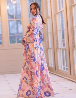 Sale Seraphine Boho Vintage Floral Maxi Umstands- Und Stillkleid