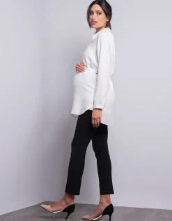 Outlet Seraphine Cremefarbene Umstandsbluse