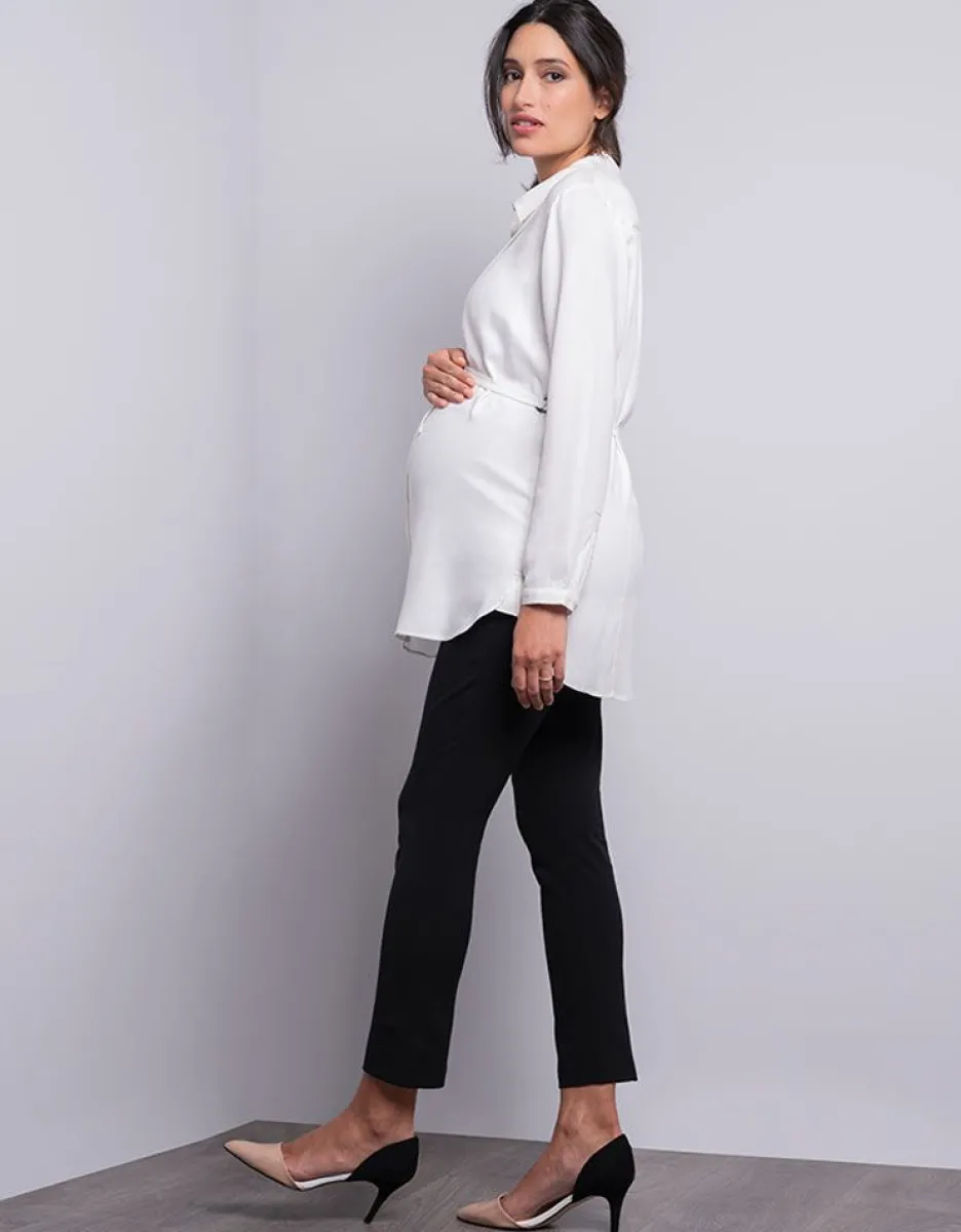 Outlet Seraphine Cremefarbene Umstandsbluse