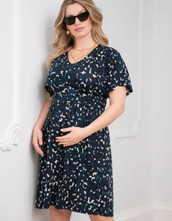 Discount Seraphine Curve Jersey Umstands- & Stillkleid Print