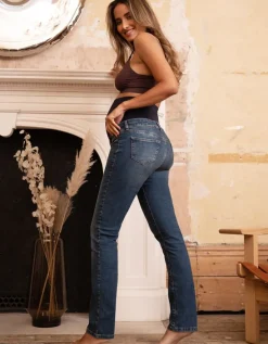 Flash Sale Seraphine Dark Wash Straight Leg Umstandsjeans
