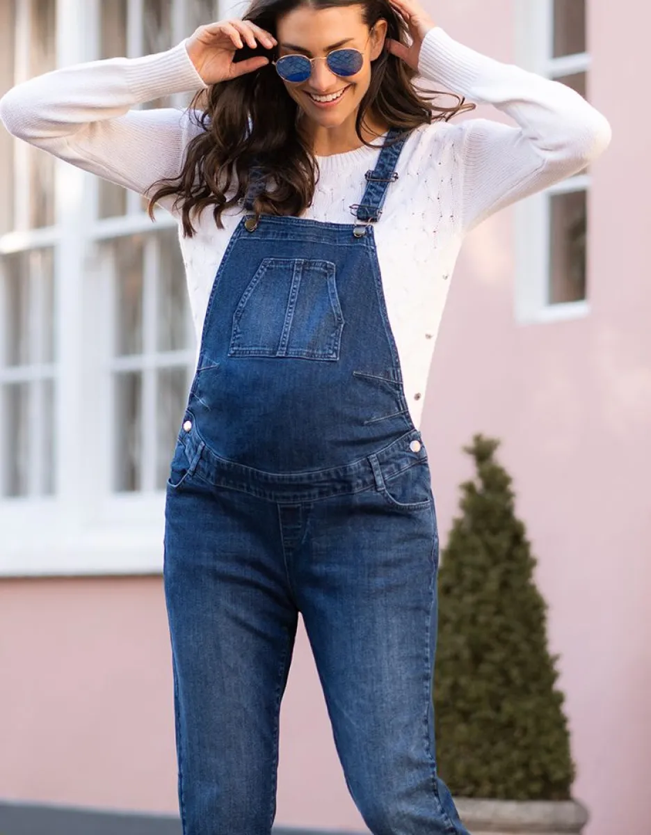 Online Seraphine Denim Umstandslatzhose
