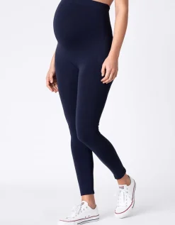 Sale Seraphine Dunkelblaue Bambus Umstandsleggings