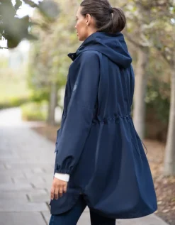 Fashion Seraphine Dunkelblaue 6-In-1 Regenumstands- & Tragejacke