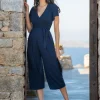 Clearance Seraphine Dunkelblauer Still- & Umstandsjumpsuit