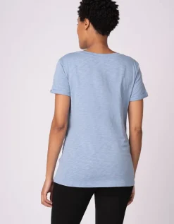 Outlet Seraphine 2Er-Pack Essential T-Shirts Fur Die Schwangerschaft Bis Zum Stillen In Blau Und Grun