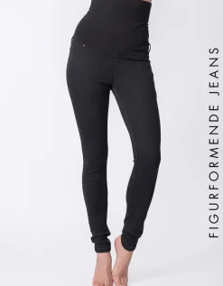 Clearance Seraphine Figurformende Postnatale Jeans - Schwarz