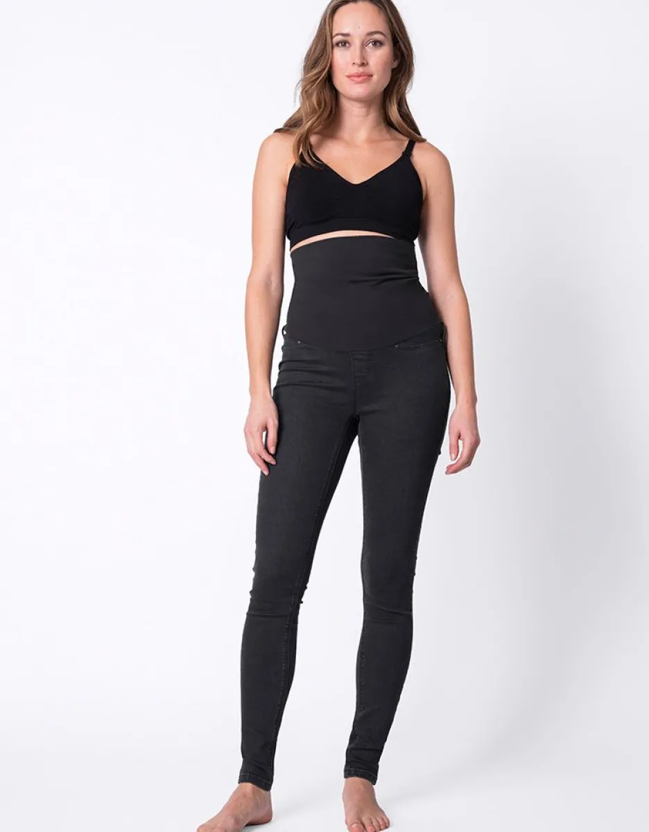 Clearance Seraphine Figurformende Postnatale Jeans - Schwarz