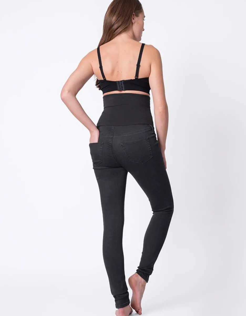 Clearance Seraphine Figurformende Postnatale Jeans - Schwarz
