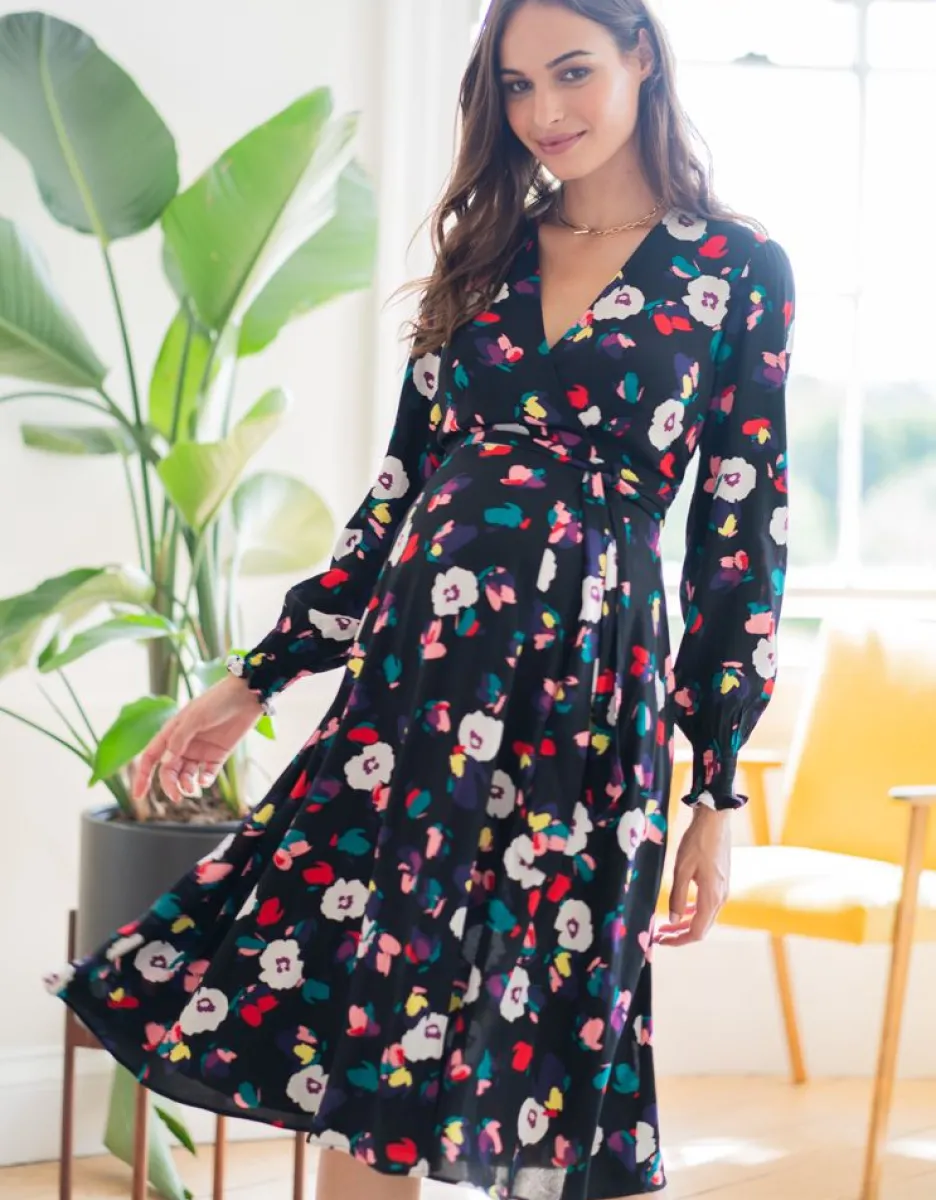 Cheap Seraphine Florales Midi Umstandskleid