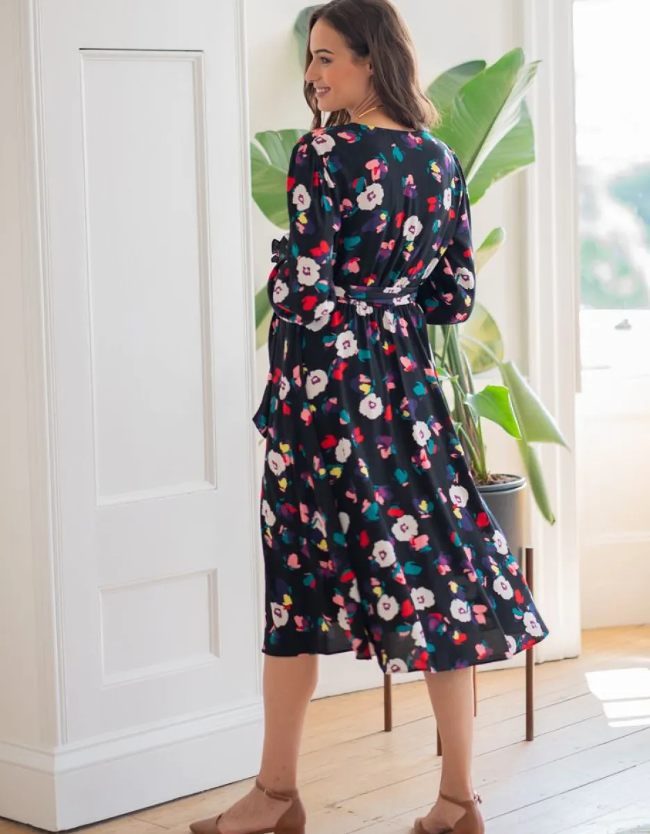 Cheap Seraphine Florales Midi Umstandskleid