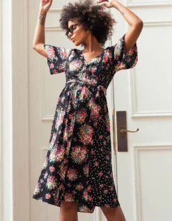 Sale Seraphine Florales Still- & Umstandskleid