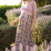 Outlet Seraphine Florales Still- & Umstandsmaxikleid In Zartrosa