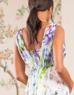 Cheap Seraphine Fruhlingshaftes Maxi Umstandskleid Aus Bedruckter Seide