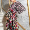Store Seraphine Gemischter Blumendruck Boho Umstandskleid Zum Stillen