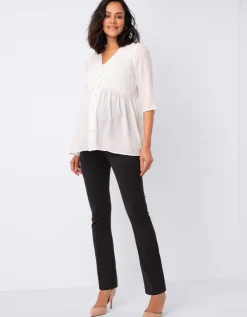 Hot Seraphine Gerade Geschnittene Umstandshose