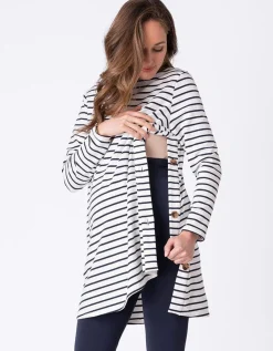 Store Seraphine Gestreifte Still- & Umstandstunika Baumwolle