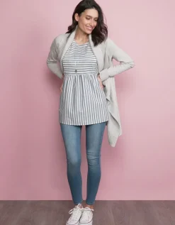 New Seraphine Gestreifte Umstands- Und Stillbluse