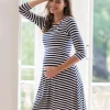 Online Seraphine Gestreiftes Umstands- Und Stillkleid