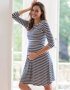 Online Seraphine Gestreiftes Umstands- Und Stillkleid