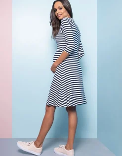 Online Seraphine Gestreiftes Umstands- Und Stillkleid