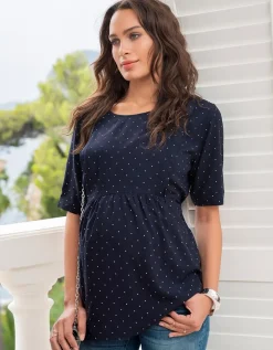 Fashion Seraphine Getupftes Umstands- Und Stillshirt