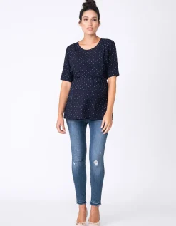Fashion Seraphine Getupftes Umstands- Und Stillshirt