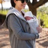 Best Seraphine Grau 3 In 1 Kapuzenpullover & Tragejacke