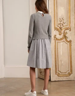 Shop Seraphine Graues 2-In-1 Still- & Umstandshemdkleid