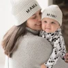 Cheap Seraphine Graues Mama & Mini Mutzenset