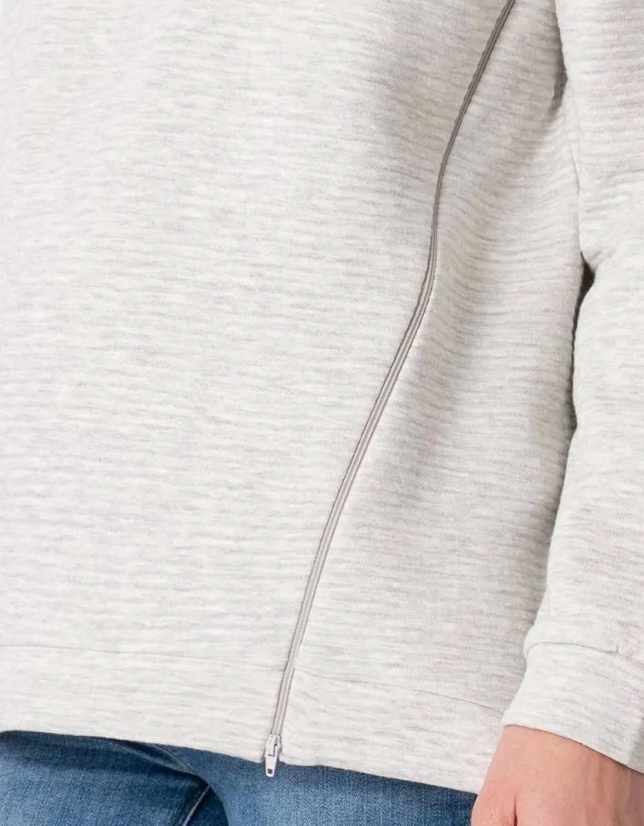 Best Sale Seraphine Graues Umstands- & Stillsweatshirt Baumwollmischung