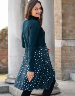 Shop Seraphine Grunes 2-In-1 Umstands- & Stillkleid Mit Tupfen