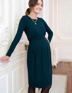 Cheap Seraphine Grunes Still- & Umstandskleid