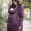 Hot Seraphine Hochwertige 6-In-1 Umstands- & Tragejacke Dunkelrot