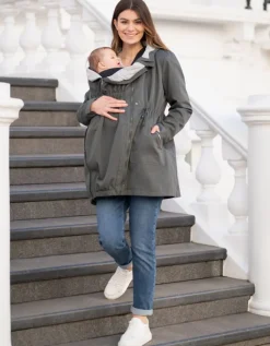 Best Sale Seraphine Khaki Utility Parka 4-In-1 Umstands- Und Babytragejacke Mit Kapuze