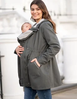 Best Sale Seraphine Khaki Utility Parka 4-In-1 Umstands- Und Babytragejacke Mit Kapuze