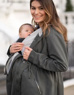 Best Sale Seraphine Khaki Utility Parka 4-In-1 Umstands- Und Babytragejacke Mit Kapuze