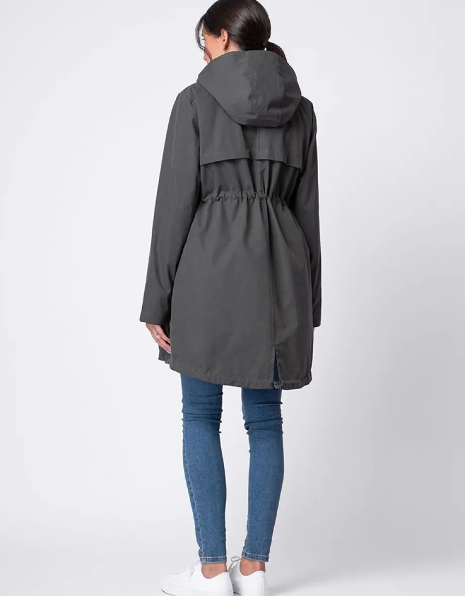 Flash Sale Seraphine Khakifarbener Parka 6 In 1 Umstands- Bis Babytragemantel Mit Wattierter Weste