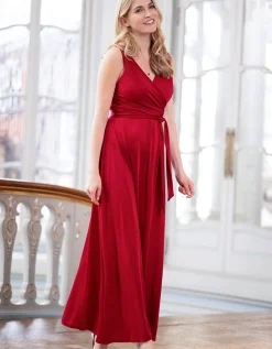 Outlet Seraphine Langes Umstands- Und Stillabendkleid - Bordeaux