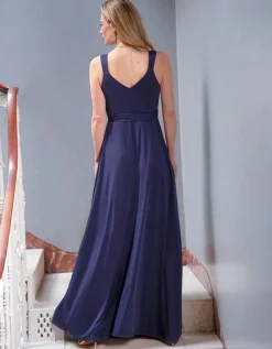 Outlet Seraphine Langes Umstands- Und Stillabendkleid - Dunkelblau