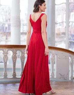 Outlet Seraphine Langes Umstands- Und Stillabendkleid - Bordeaux