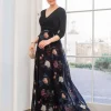 Shop Seraphine Langes Umstands-Maxikleid Mit Wickeltop