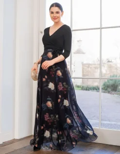 Shop Seraphine Langes Umstands-Maxikleid Mit Wickeltop