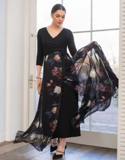 Shop Seraphine Langes Umstands-Maxikleid Mit Wickeltop